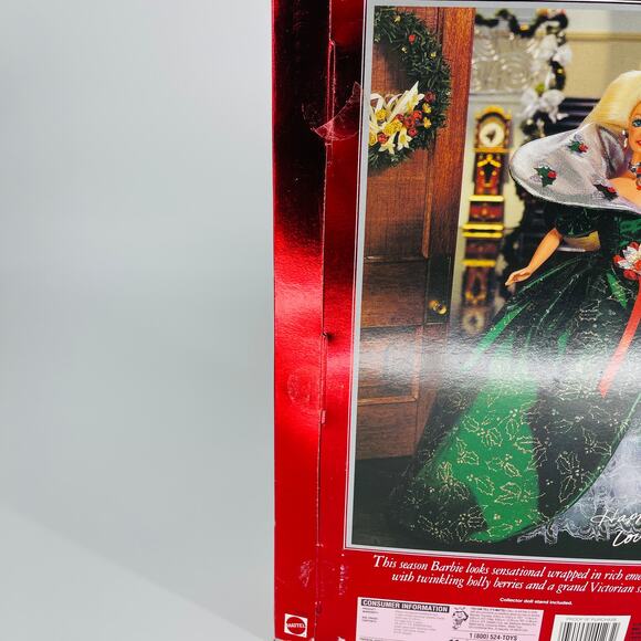 Happy Holidays 1995 Special Edition Mattel Barbie Doll - NRFB/NIB - Picture 10 of 16
